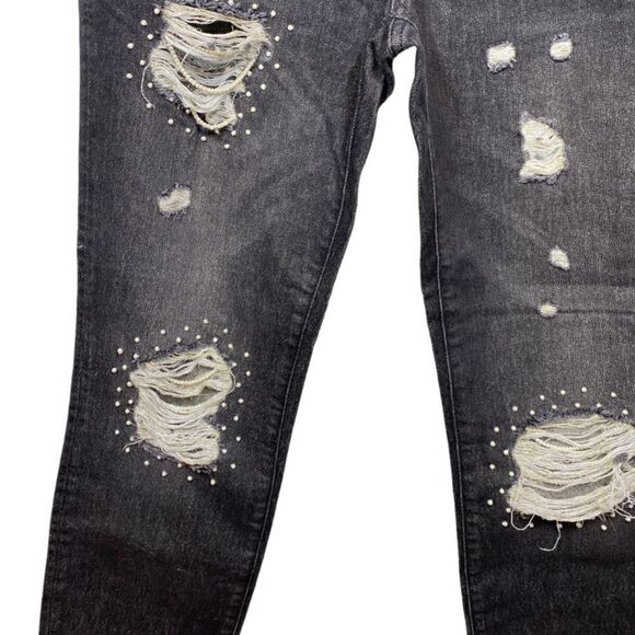 Silvian Heach stylish black jeans with round bead - Picture 5 of 9